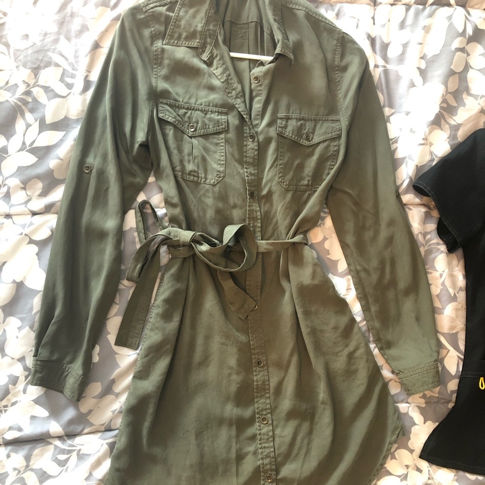 Olive green dress